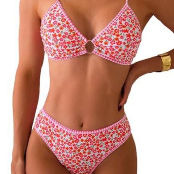 Vibrant Floral Bikini Set - Picture 1 of 4